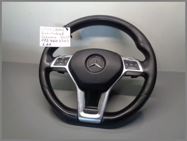 Mercedes W212 R172 Lenkrad Schaltwippen 1724602703 9E38 Schwarz L11 Lederlenkrad
