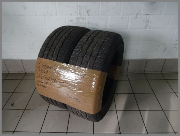 2x Continental 225 55 R17 101V Winter TS830P DOT2812 4,4mm Winterreifen