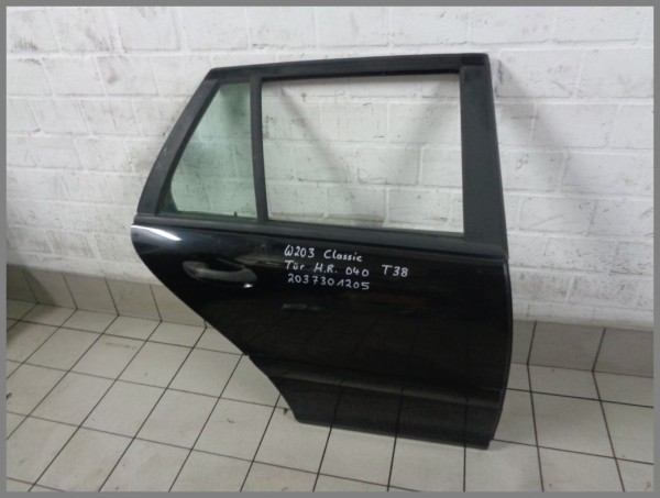 Mercedes S203 W203 Tür Hinten Rechts 040 Schwarz Kombi 2037301205 Original
