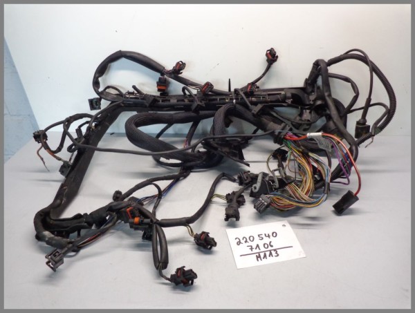 Mercedes Benz W220 W215 M113 V8 Motorkabelbaum Kabelbaum 2205407106 Original