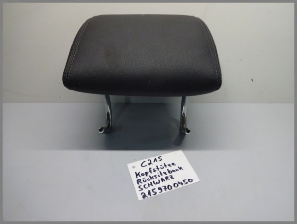 Mercedes Benz W215 CL Headrest Head Rest Rear Back Side Black 2159700450