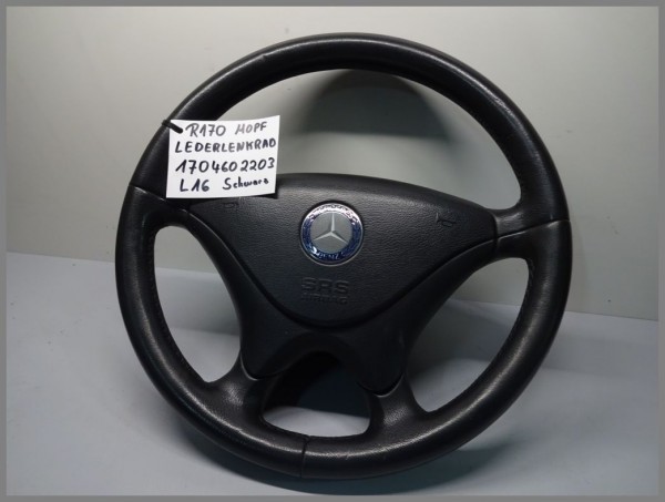 Mercedes Benz MB R170 SLK-Class MOPF leather steering wheel black 1704602203 Orig.L16