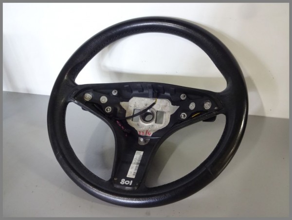 Mercedes Benz W204 sports steering wheel 2044601703 9E84 black leather steering wheel original L57