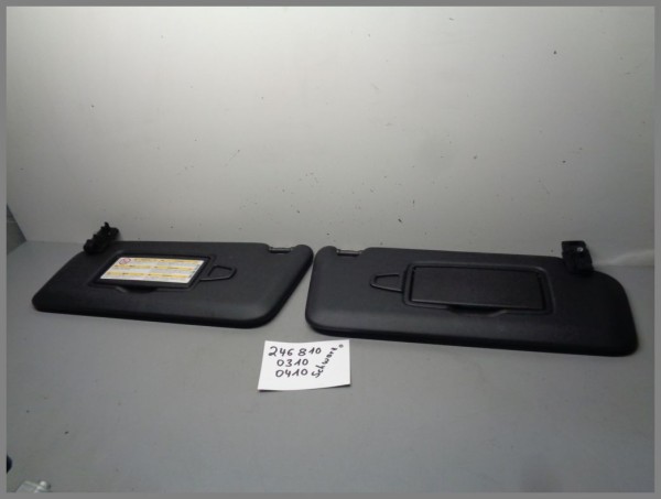 Mercedes Benz W246 B-Class sun visor SET 2468100310 2468100410 black original