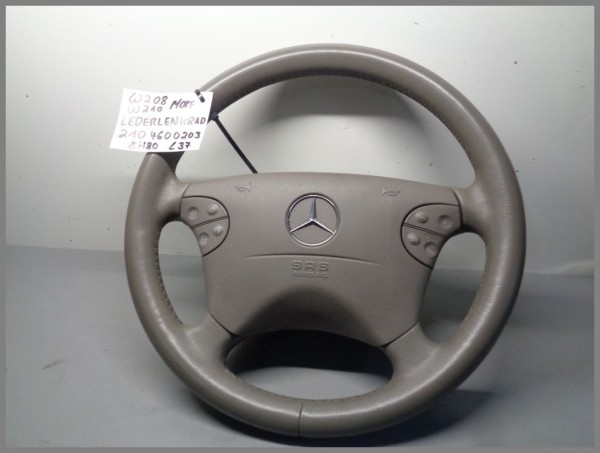 Mercedes W210 W208 Airbaglenkrad Lenkrad Lederlenkrad 2104600203 8H80 Grau