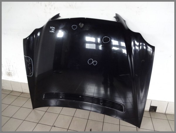 Mercedes Benz W203 C-Klasse Motorhaube Haube 040 Schwarz 2038800157 Original