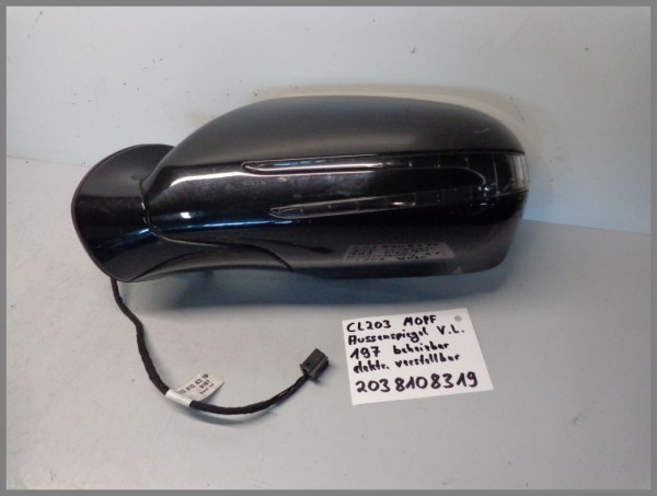 Mercedes W203 CLC Außenspiegel LINKS 197 Schwarz 2038108319 BJ.2009 Sportcoupe