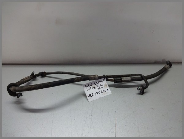 Mercedes W166 oil line hose 1663202654 hydraulic line undercarriage rear