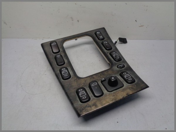 Mercedes A208 Abdeckung Leiste Verkleidung Mittelkonsole Holz komplett Original