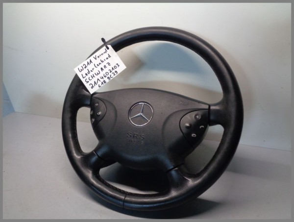 Mercedes Benz MB W211 E-Class leather steering wheel VORMOPF 9C29 Black 2114602103 L18