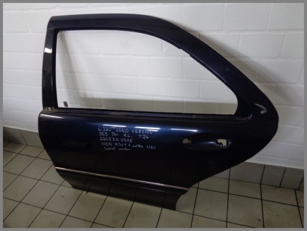 Mercedes W220 S-Class door rear left 359 tanzanite blue 2207300305 T24 orig.