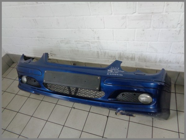 Mercedes CL203 sports coupe front bumper 345 jasper blue 2038854725 S80 original