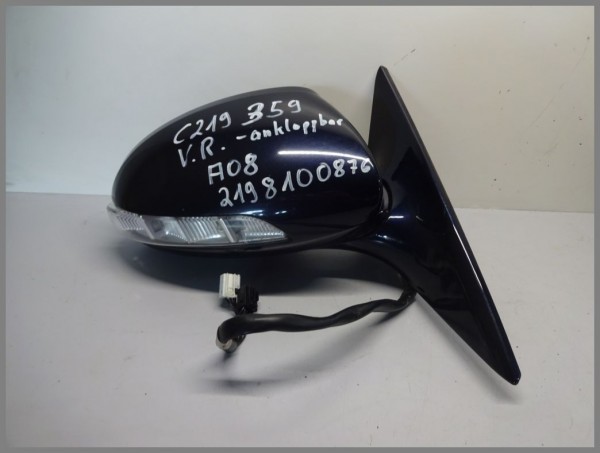 Mercedes W219 outside mirror right 359 tanzanite blue 2198100876 foldable original