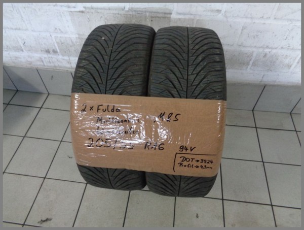 2x Fulda 205 55 R16 94V MultiContact M&amp;S DOT3924 4,9mm Winterreifen