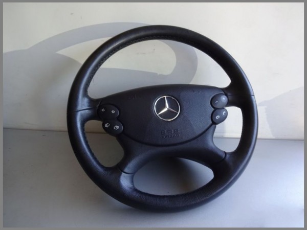Mercedes Benz W219 W211 steering wheel leather Tiptronic 2194601603 9E37 original