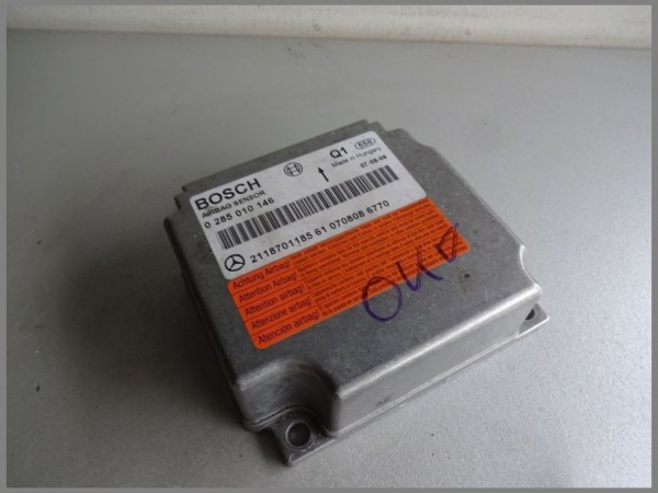 Mercedes W211 Airbag Control Unit 2118701185 Bosch 0285010146