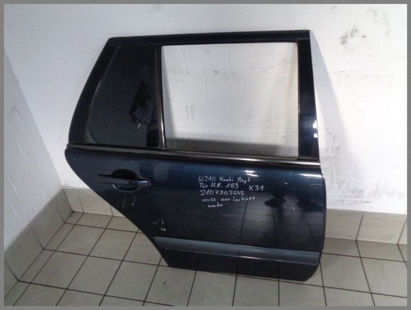 Mercedes W210 Mopf Tür 189 Smaragdschwarz Hinten Rechts Kombi 2107302605 K31
