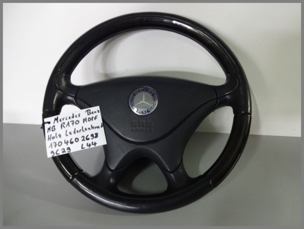 Mercedes R170 R129 HOLZ LEDER Airbaglenkrad Lenkrad 1704602698 9C29 Original