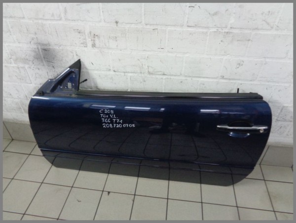 Mercedes W208 CLK CABRIO door LEFT 366 blue 2087200705 T71 no rust