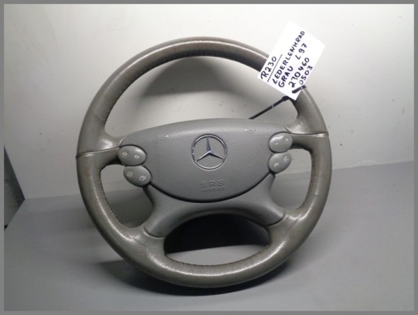 Mercedes Benz W209 R230 CLK SL Lenkrad Lederlenkrad GRAU 2304600503 L97