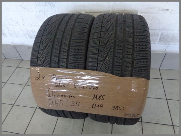 2x Pirelli 265 35 R19 98W Sottozero Winter 270 DOT2414 6,5mm Wintertires
