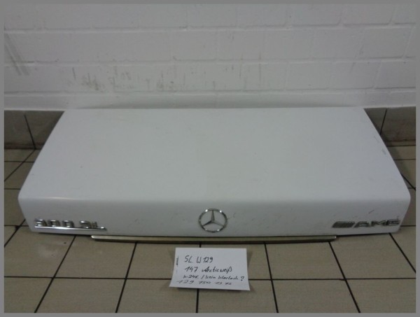 Mercedes R129 SL Tailgate Trunk Lid 147 White 1297501375 Original