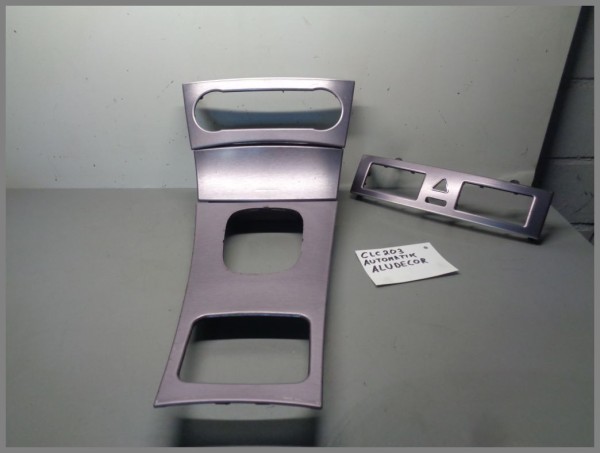 Mercedes W203 CLC Gear Shift Console Frame ALU SET 4 Pieces ALUDECOR Automatic