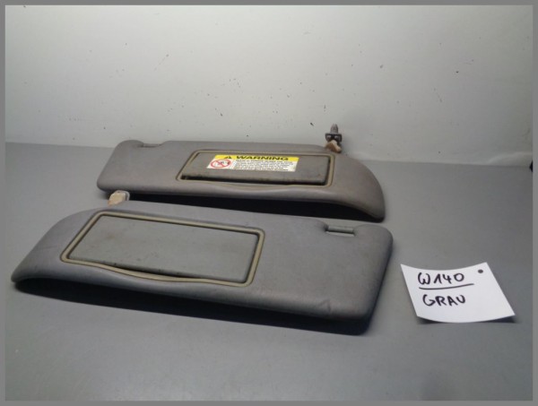 Mercedes Benz W140 Grau Sonnenblenden Links 1408102410 Rechts 1408102310 SET