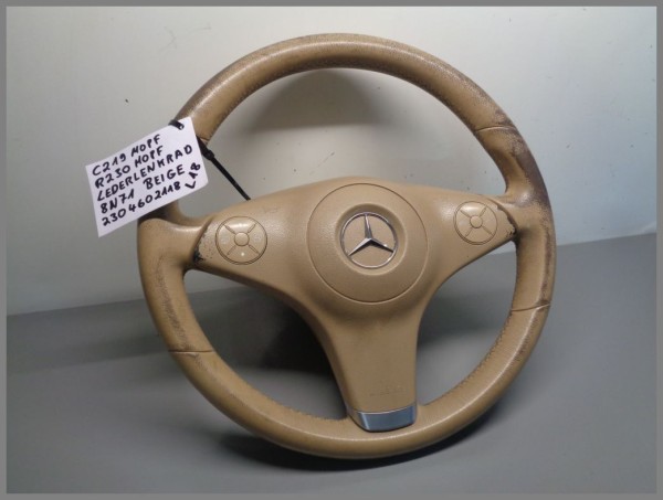 Mercedes Benz R230 W219 LEDER Lenkrad 2304602118 8N71 Beige Original L18