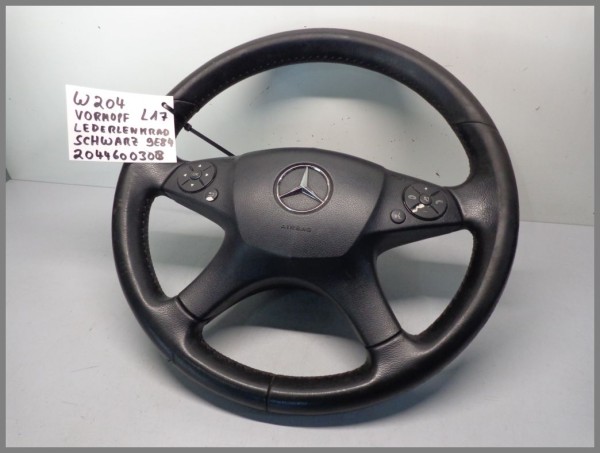 Mercedes Benz W204 C-Klasse Lenkrad Lederlenkrad 2044600303 9E84 L17 Original
