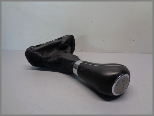 Mercedes W209 W203 shift gear knob selector black leather 2032671811 9E38