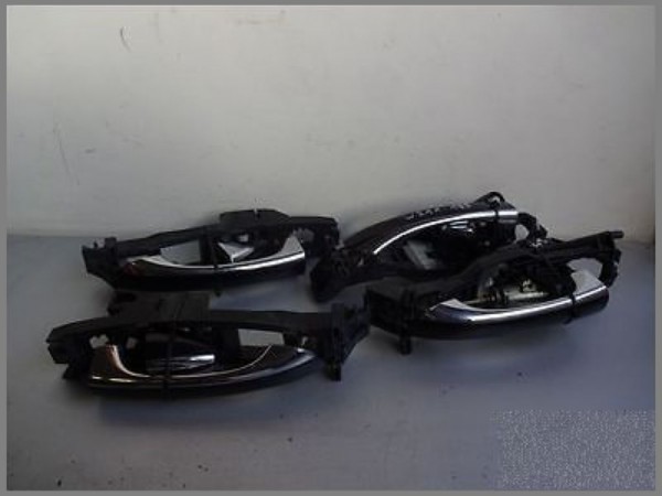 Mercedes Benz W211 Türgriffe Außengriffe 185 Melanitschwarz SET Chrom Avantgarde
