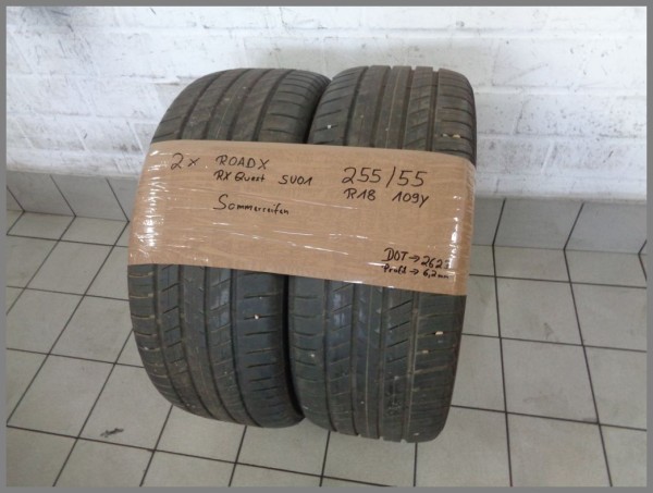 2x Road X 255 55 R18 109Y RX Quest SU01 DOT2623 6,2mm Summertires