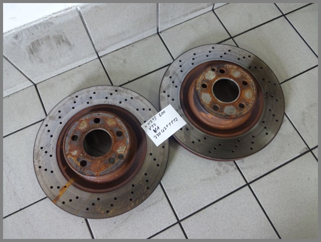 brake discs front S500, W220 4MATIC, Merceds-Benz genuine, A2204211812