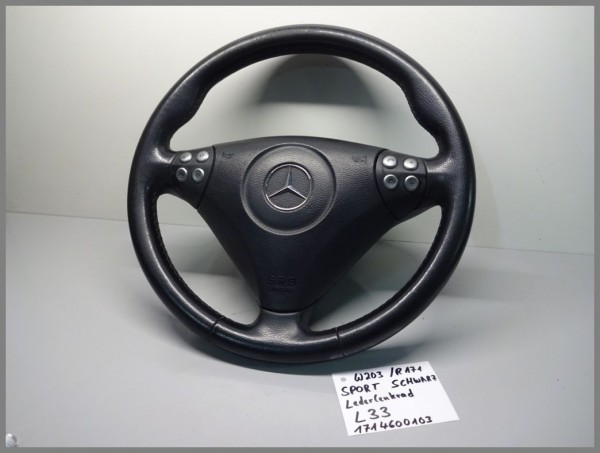 Mercedes Benz W203 R171 airbag steering wheel leather steering wheel 1714600103 L33