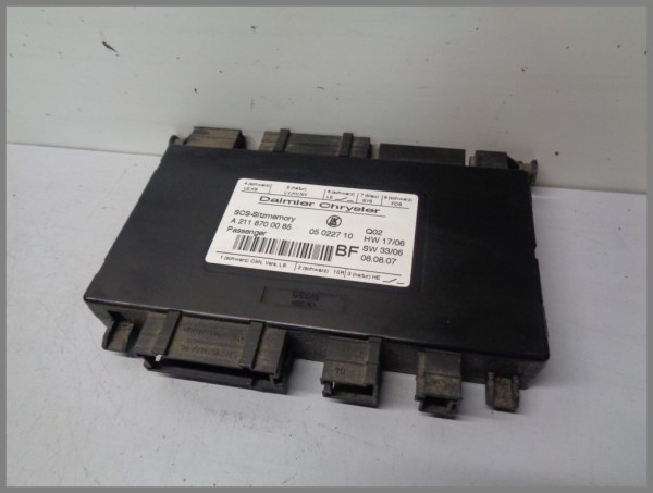 Mercedes Benz W211 W164 W251 Sitzsteuergerät Vorne Rechts 2118700085 Original