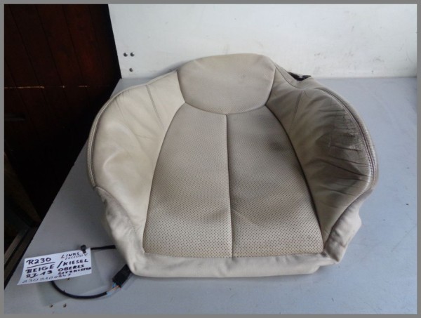 Mercedes R230 SL Sitzlehne Fahrersitz 2309100947 8J13 Beige Kiesel Links Original