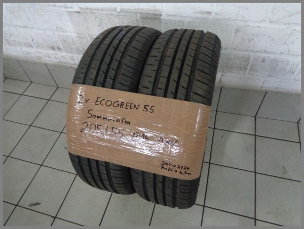 2x Fronway 205 55 R16 91V Ecogreen 55 DOT2724 6,7mm Summertires