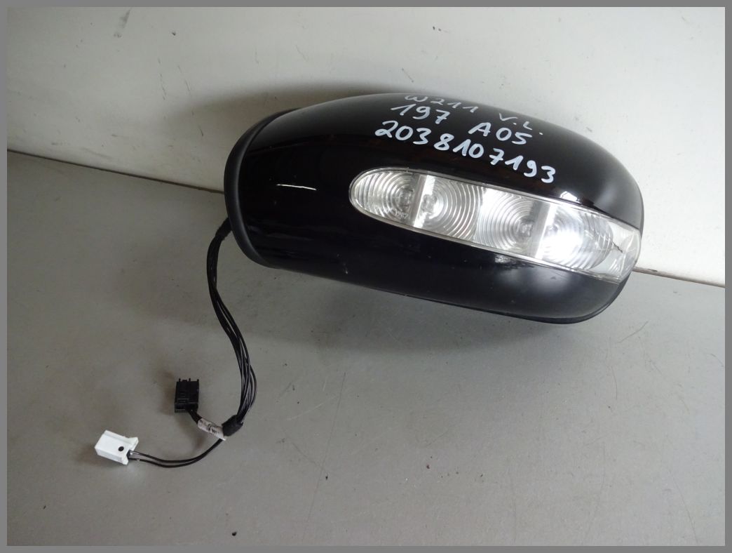 Mercedes Benz W211 Aussenspiegel Links 040 Schwarz Bj 2004 2038107193 Original Benzshop De