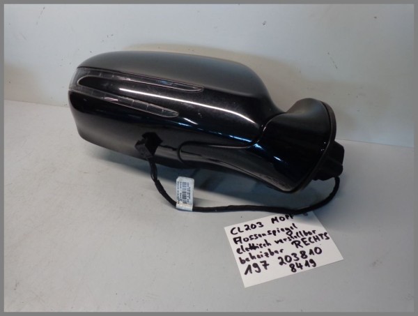 Mercedes W203 CLC exterior mirror RIGHT 197 black 2038108419 BJ.2009 sports coupe