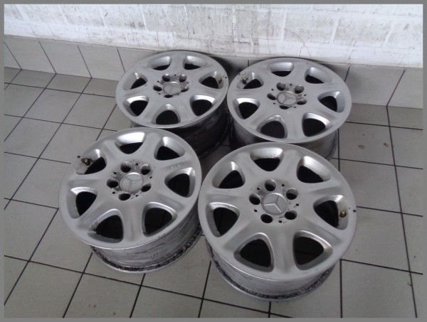 Mercedes W220 S-Klasse SET Alufelge Felge 7,5x16 ET46 2204010102 F61 Original Alufelgen