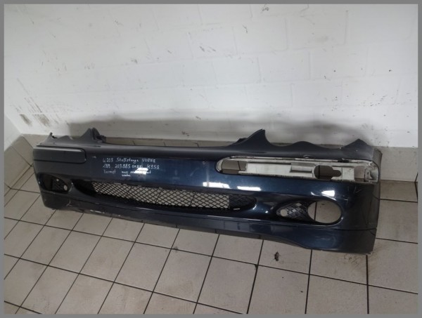 Mercedes W203 Front Bumper Avantgarde 189 Emerald Black 2038850025 BJ.2002 Original K952