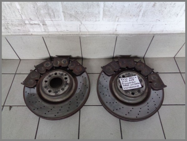 Mercedes R230 SL55 AMG 360mm Bremsscheiben + Klötze Vorne 2304210712 Original
