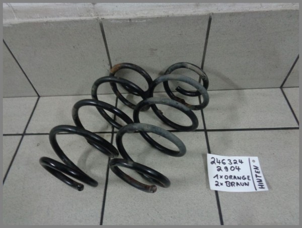 Mercedes W246 B-Klasse Federn Hinten 2463242904 1x Orange 2x Braun Set