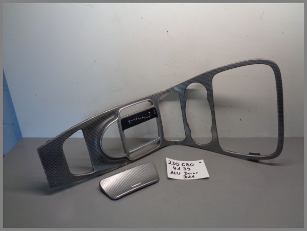 Mercedes R230 SL Mittelkonsole Decor 2306804139 Silber Alu Look VorMopf D11