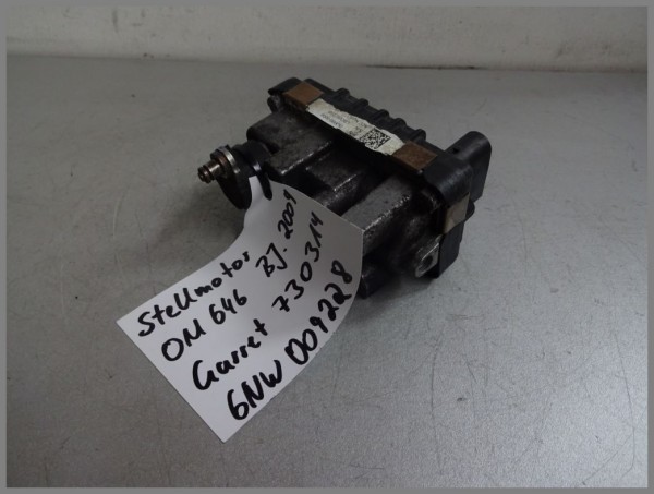 Mercedes W204 W211 220CDI servomotor turbocharger HELLA 6NW009228 GARRET 730314