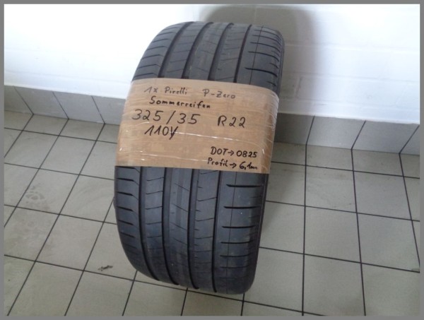 1x Pirelli 325 35 ZR22 P-Zero 110Y DOT0825 6,1mm Summertires