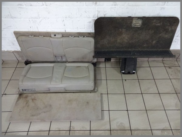 Mercedes W211 3te Sitzreihe Kindersitze Rückbank hinten Leder Notsitze GRAU