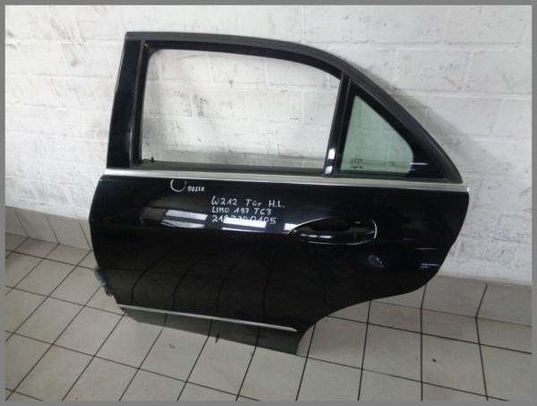Mercedes W212 Limousine Tür Hinten Links 197 Schwarz 2127300105 T63 Original
