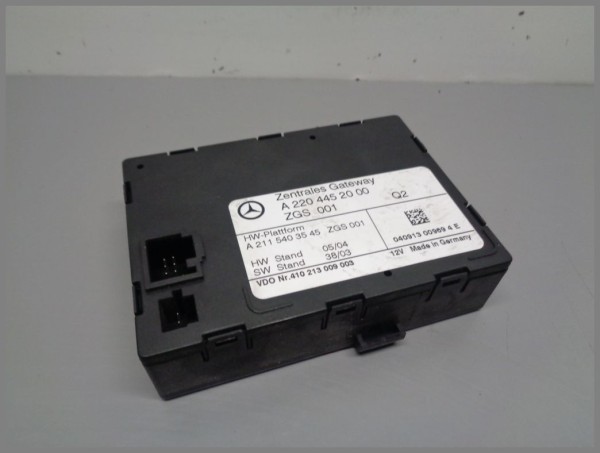 Mercedes Benz C215 W220 R230 Steuergerät Zentrales Gateway 2204452000 ZGW ZGS